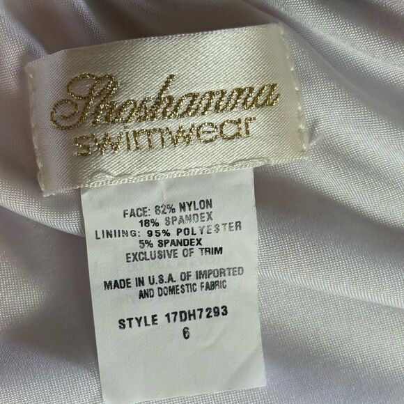 Shoshanna Deep V Halter One Piece Lace Up Swimsuit Bathing Suit Size 6 $230 - Picture 11 of 12